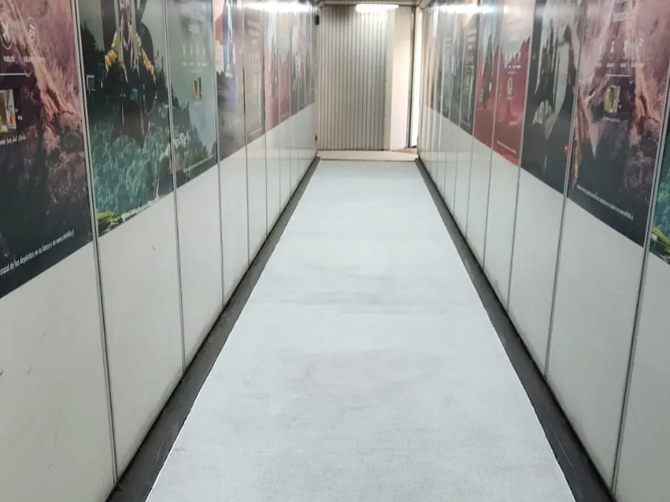 The same tunnel after the floor and interior finish were renewed