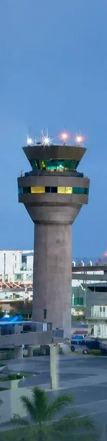 Airport control tower in Ecuador