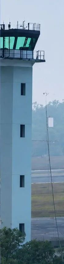 Airport control tower in Guatemala