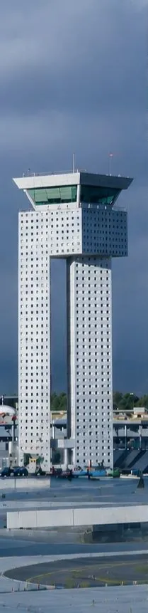 Airport control tower in Mexico